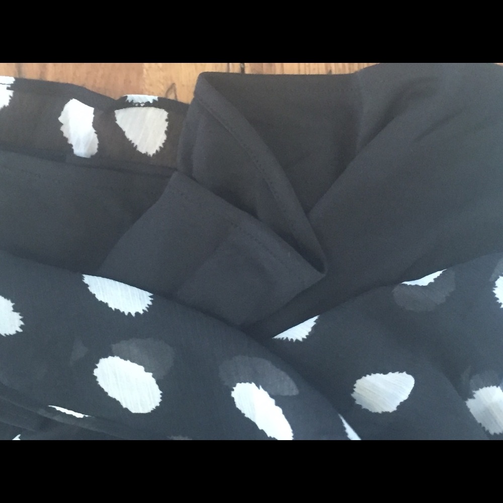 Black and white dotted dress MSK Size 12 - Picture 6 of 8